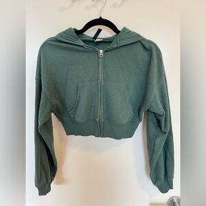 H&M Cropped Zip-Up Hoodie